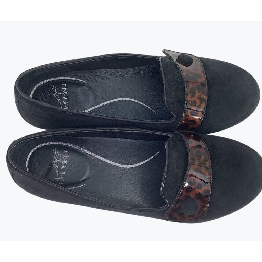 Dansko Olena Womens Black Suede Loafers With Strap Size EU 38/US 8 - Picture 3 of 8